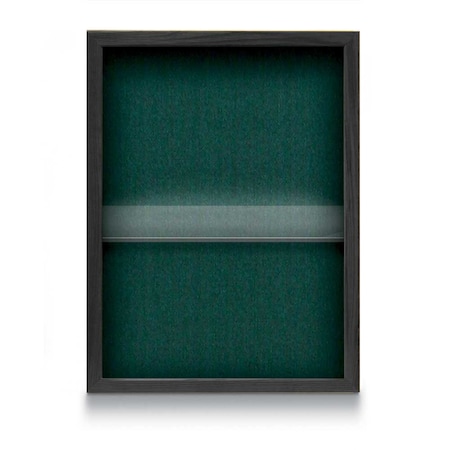 Indoor Enclosed Combo Board,48x36,Black Frame/White Porc & Cloud